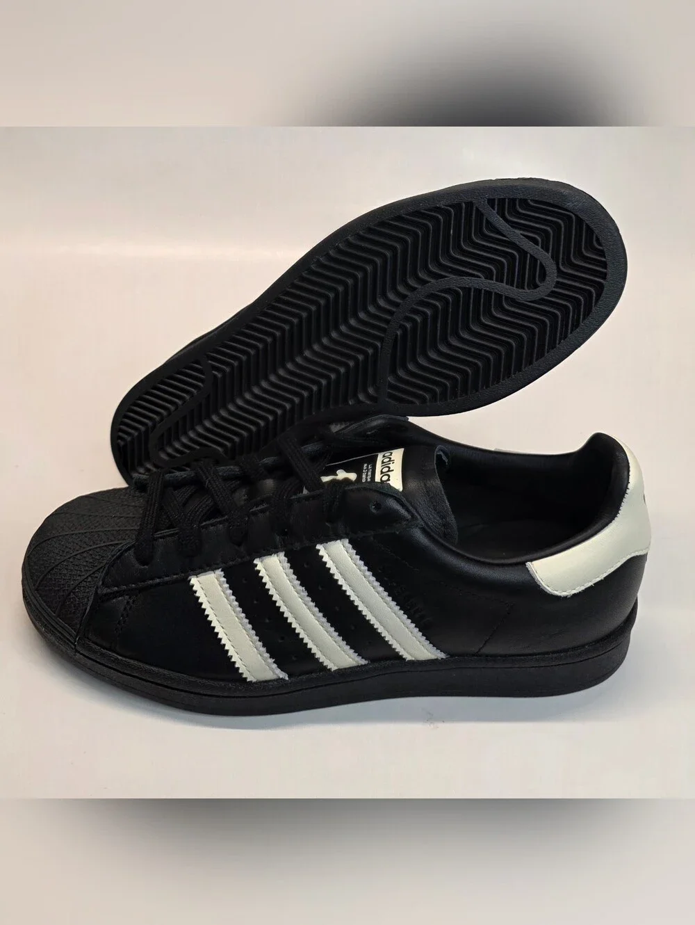 adidas Men’s Black Swim Fins with White Stripe Accents